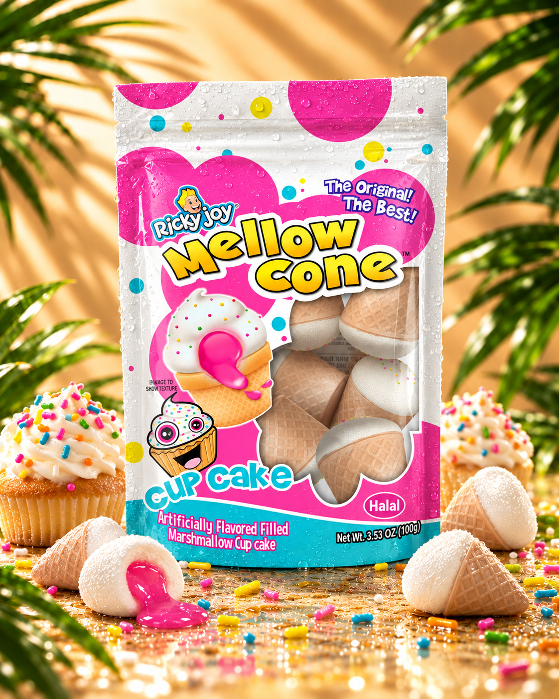 Ricky Joy Mellow Cone Cupcake