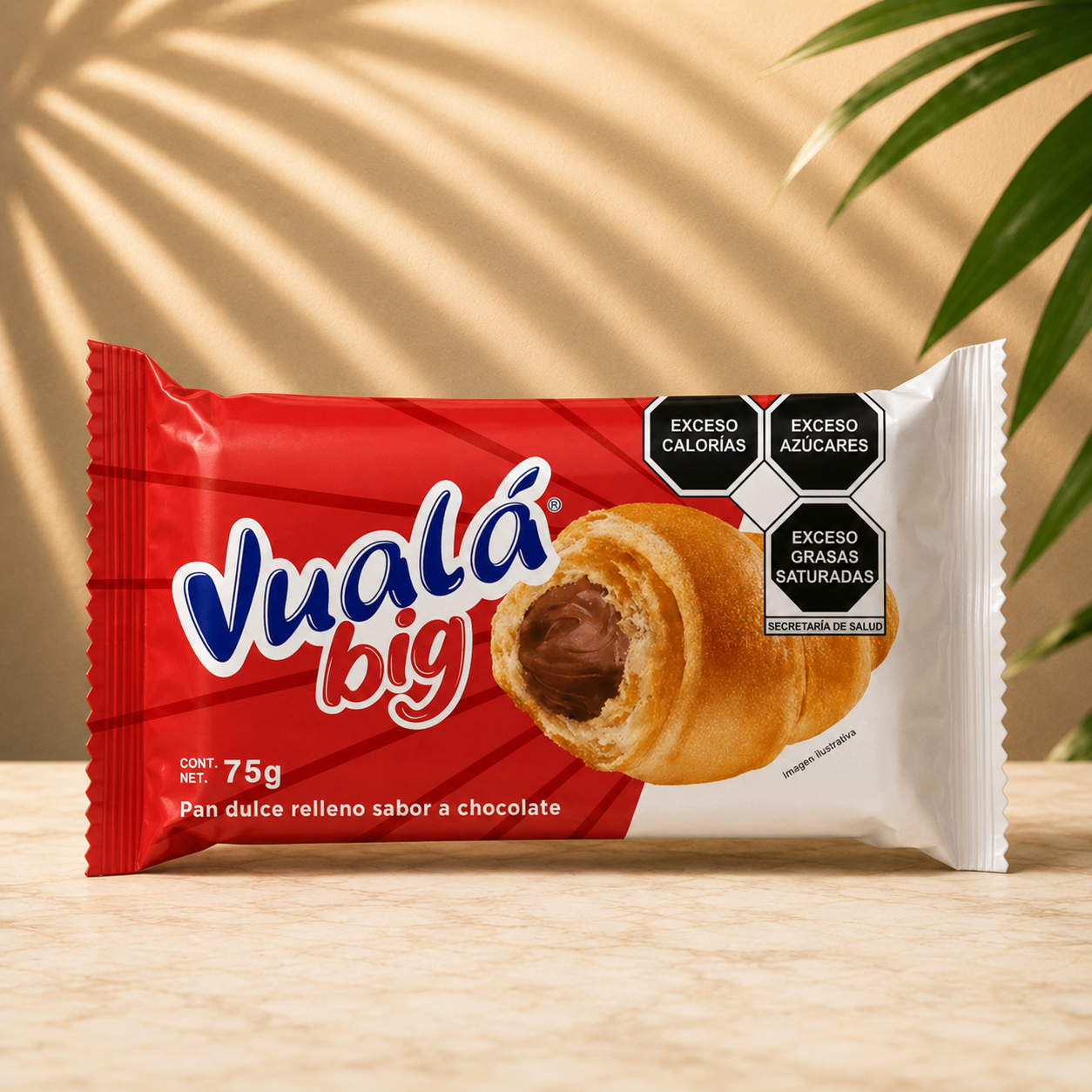 VUALA BIG CHOCOLATE STRIP 75Gr