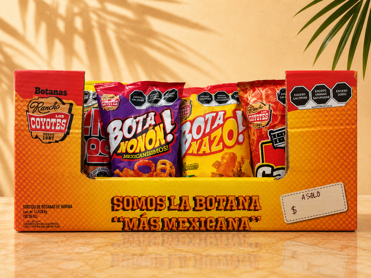 LOS COYOTES BOTANAS (24 Und) Display Product