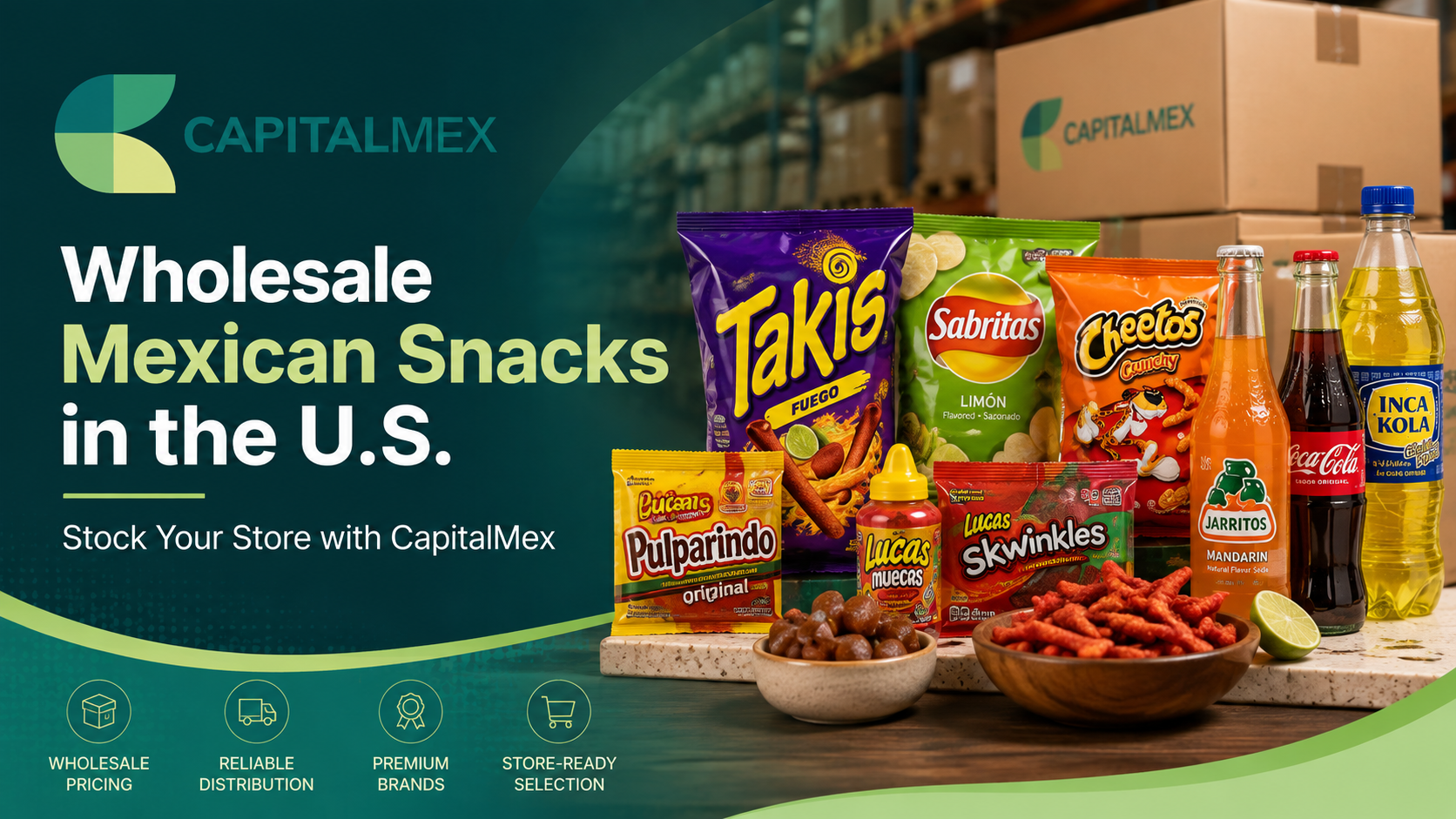 Wholesale Mexican Snacks in the U.S.: Stock Your Store with CapitalMex.