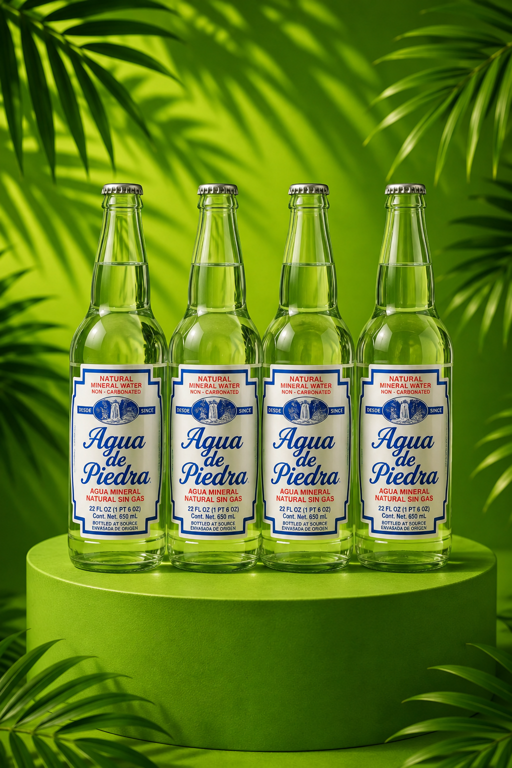 Agua de piedra mineral