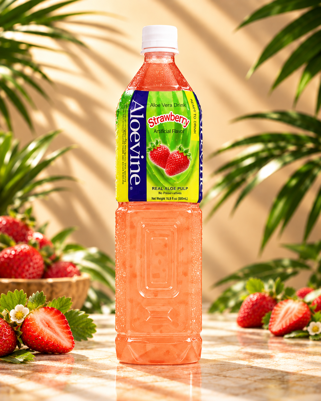 ALOEVINE STRAWBERRY 16.9 OZ