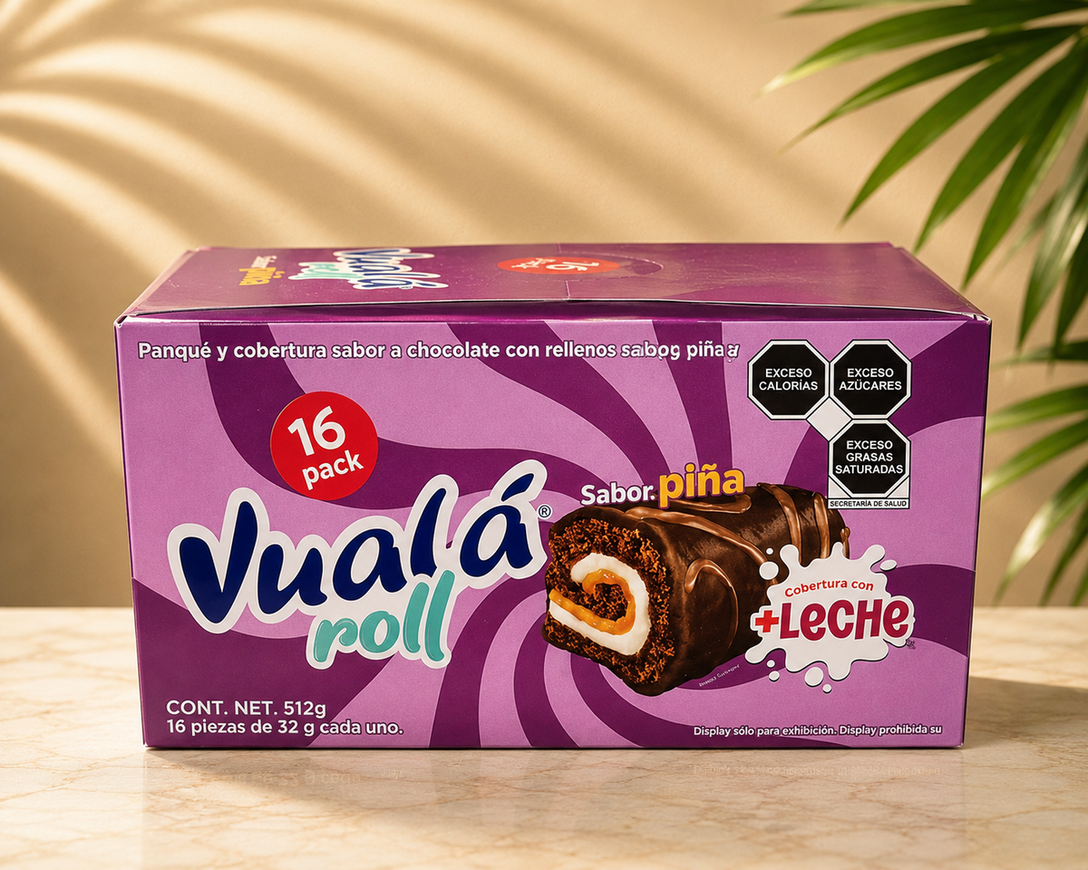 VUALA ROLL PINEAPPLE & MILK 16 PACK – 512G