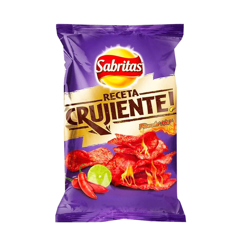 Sabritas Papa Crujiente Flamin’ Hot