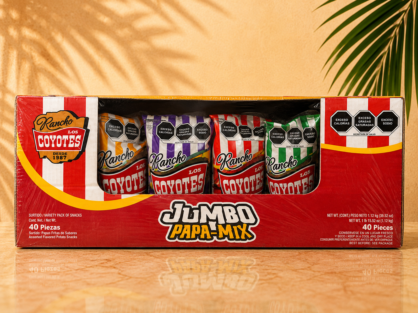 LOS COYOTES JUMBO PAPA MIX (40 Und) Display