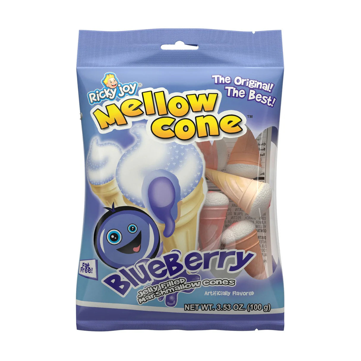 Ricky Joy Mellow Cone Blueberrys