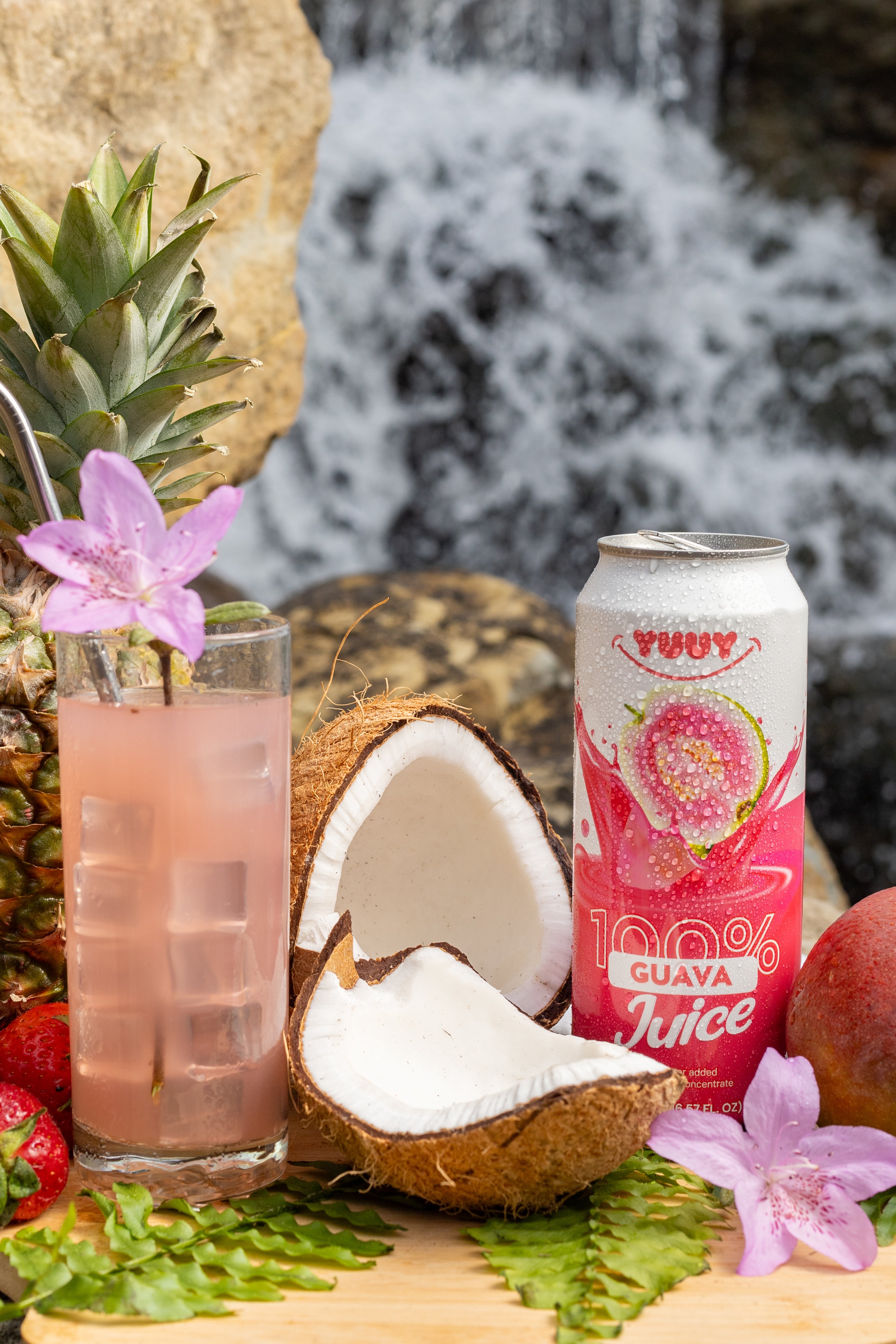 Yuuy Pink Guava Juice Nectar 100% Fruit