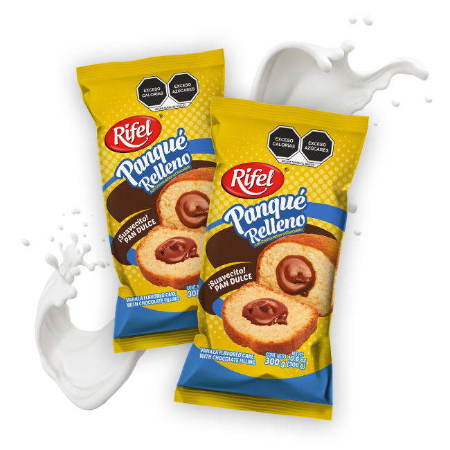 Rifel Panqué Rellenito Vainilla‑Choco